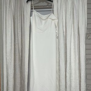 Long formal White Dress